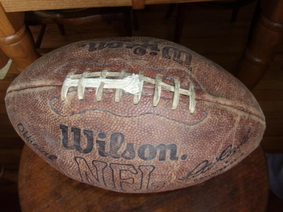 Official Wilson NFL Game Football, Pete Rozelle Commissioner 70s Hard To Find