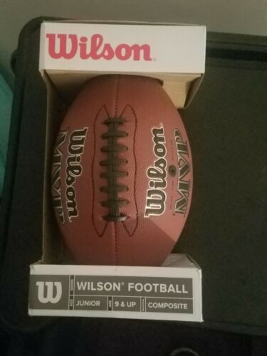 Wilson MVP Junior Size Double Lace Leather Composite American Football | WTF1410