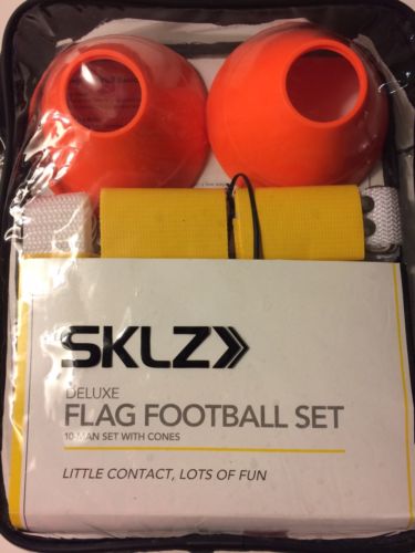 SKLZ - Deluxe Flag Football Set - 10-Man Set With Cones - New