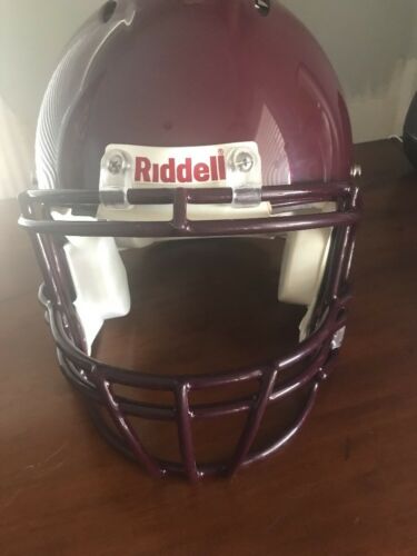 Riddelll Revolution Maroon Helmet, Maroon Mask, New, Medium