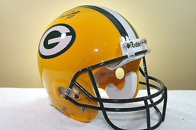 Riddell AF2 Football Helmet GREEN BAY PACKERS Team Issued signed Favre Wolf 2000