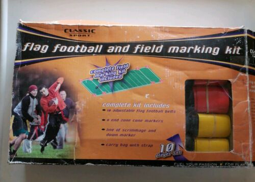 Classic Sport Flag Football Kit 10 Player Set Field Markers