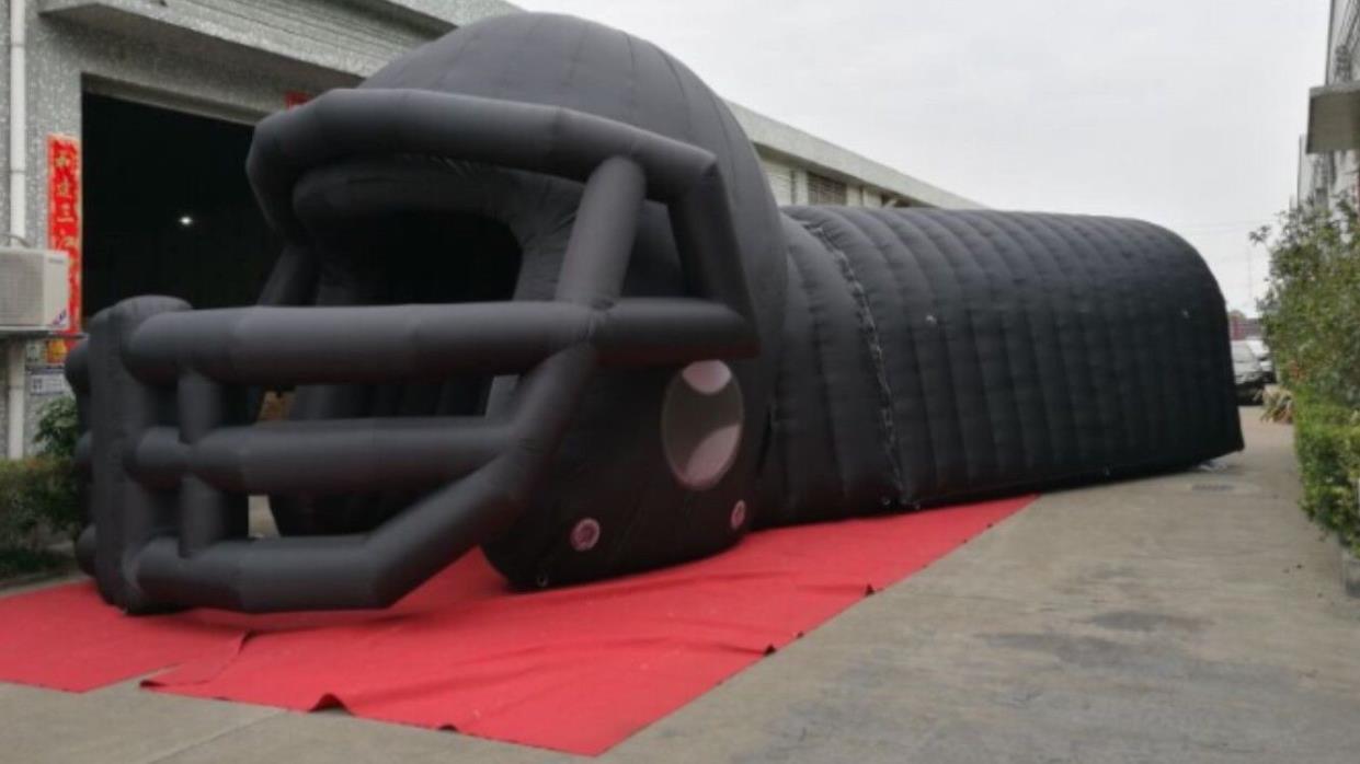 football blow up entrance tunnel and helmet