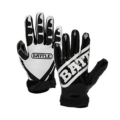 (Adult XX-Large, Black/White) - Battle Ultra-Stick Receiver Gloves. Best Price