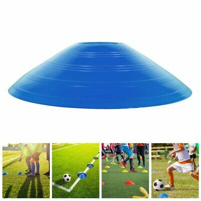 US 10Pcs Agility Soccer Cones Marker Discs Kids Sport Football Training Aid
