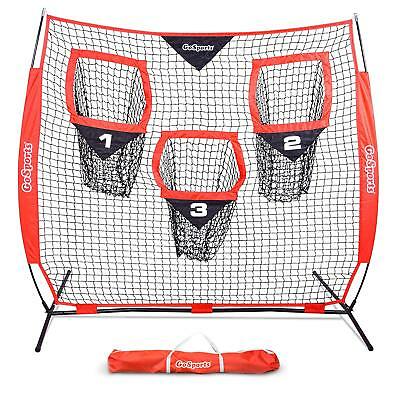 GoSports 6’ x 6’ Three Target Football Net - Practice Prime Passing Locations