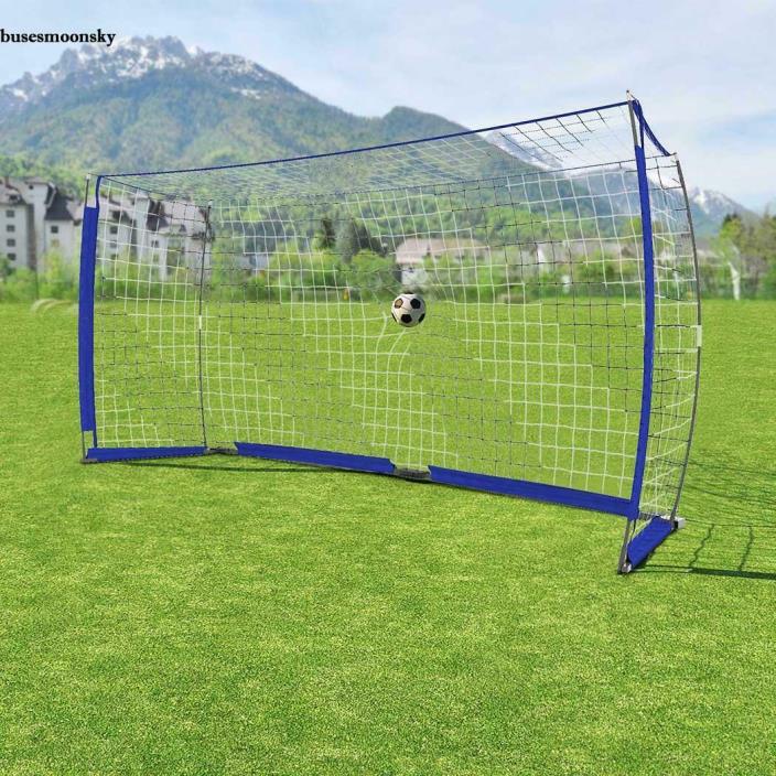 Portable Backyard 12x6 Soccer Goal ELITE Football Training Net With Carrying Bag