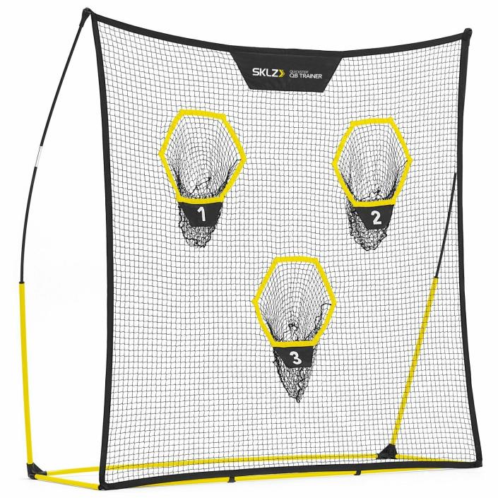 New! SKLZ Quickster QB Football Trainer Net With Target Portable 7' x 7'