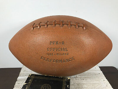 60s 70s Vintage Pennsylvania Keystone Multi-Ply Football PFK-6 Penn PA