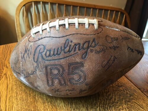 Vintage Football RAWLINGS R5 Intercollegiate College - Unknown Signatures