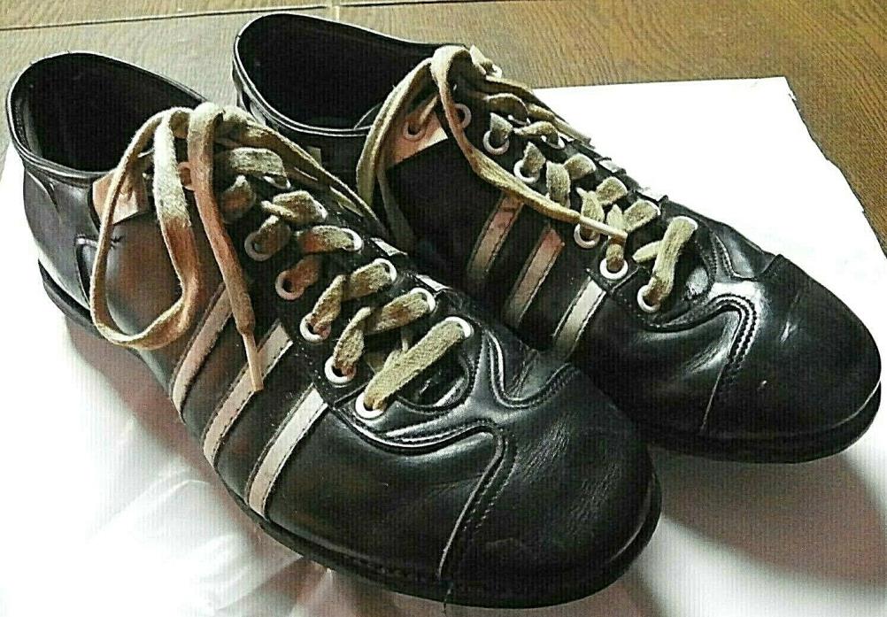 Vintage Leather Football Shoes Cleats Size 11D/E Low Quarter