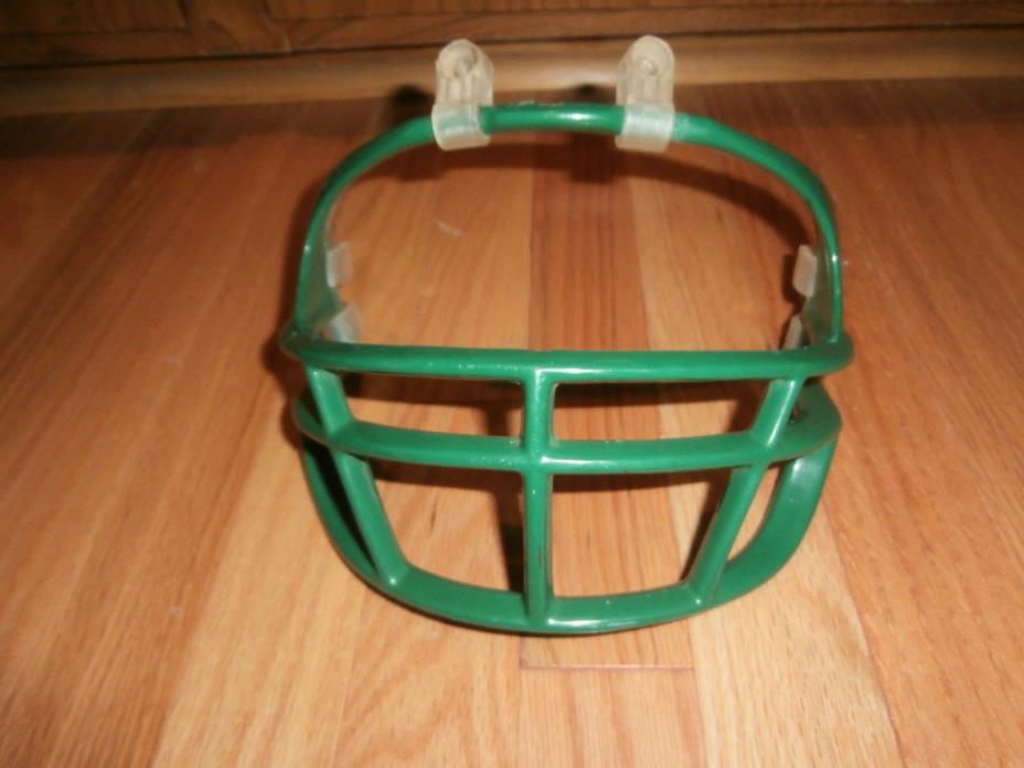 Riddell Vintage 1980's Plastic Adult Football Helmet Facemask - Kelly Green