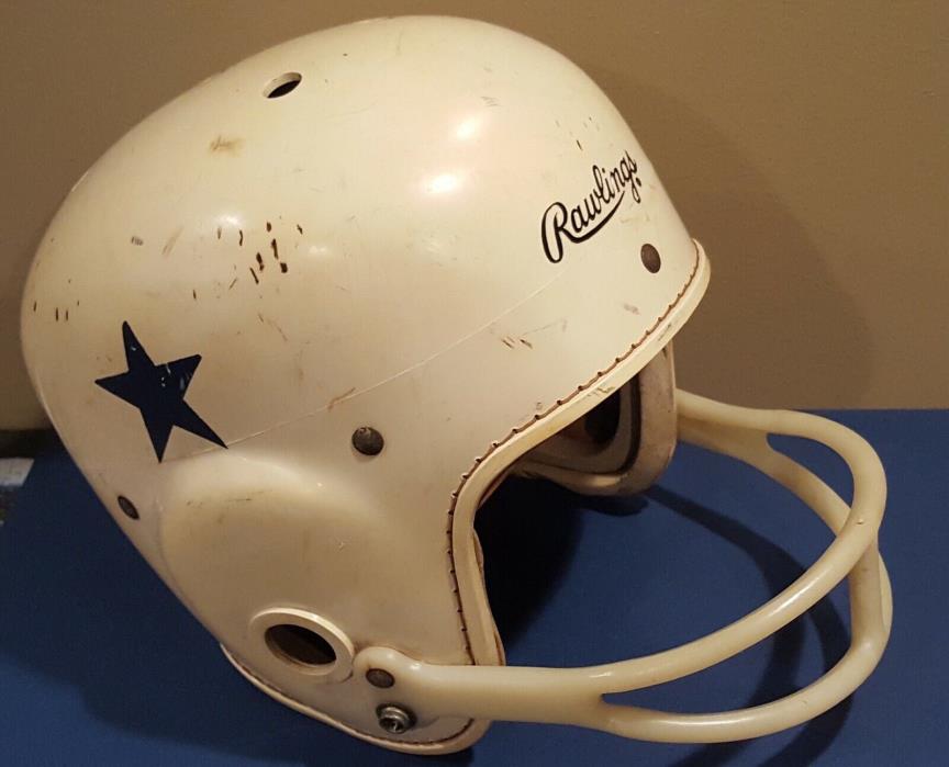 **Vintage** Rawlings Football Helmet HC 40 Cy Co Lite, 6 7/8 - 7, Dallas Cowboy?
