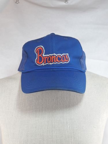 Denver Broncos Rare Original 1980s Snap Back Trucker Mesh Netted Hat