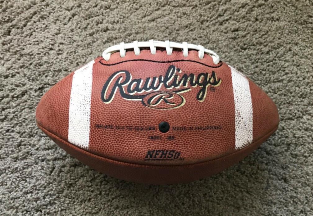VTG Rawlings R5 Leather Football, Official NFHS Made, in Philippines,- Holds Air