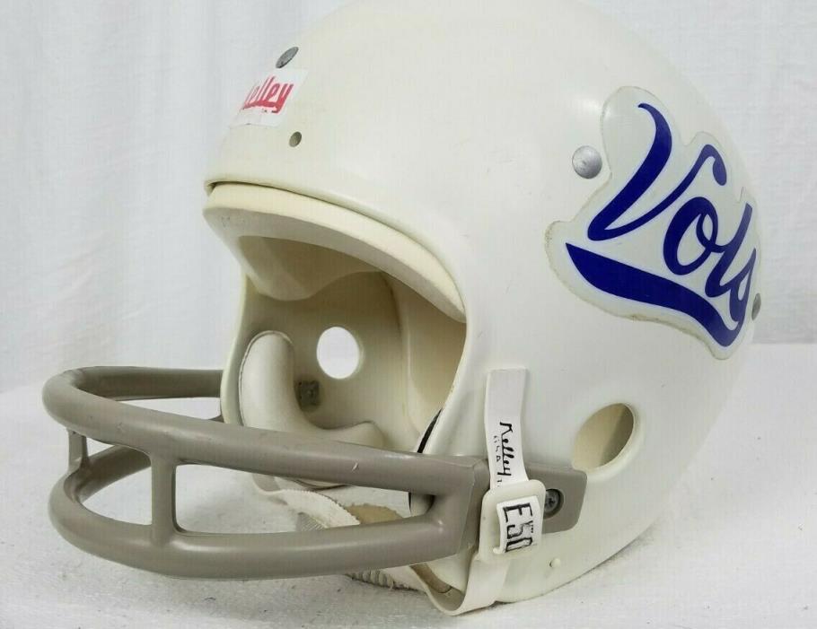Vintage 1980 Bill Kelley BK 2 Bar Facemask Football Helmet SK40 Vols Medium