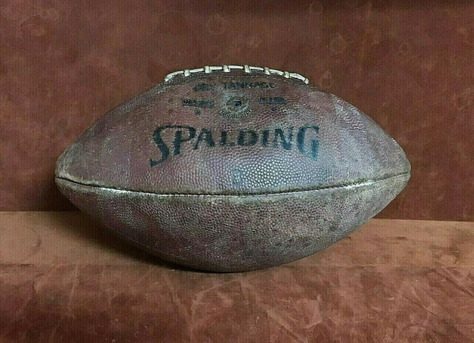 Vintage 1960's SPALDING Official Intercollegiate J5-V Dry Tannage Football