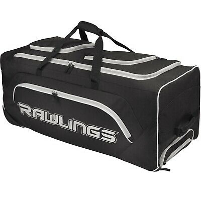 Rawlings YADIWCB-B Wheeled Catcher's Bag - Black