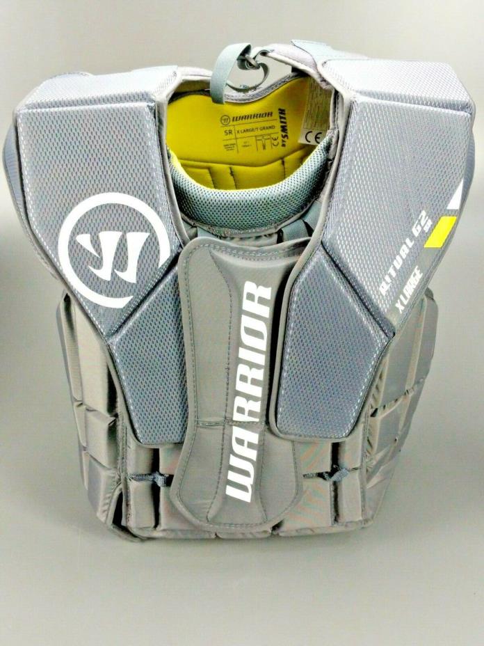 Warrior Ritual G2 hockey goalie chest protector sr extra-large XL new goal arms