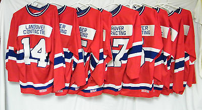 LOT OF 9 - PRINCE GEORGE OLD TIMERS HOCKEY JERSEY with BONUS JERSEY.