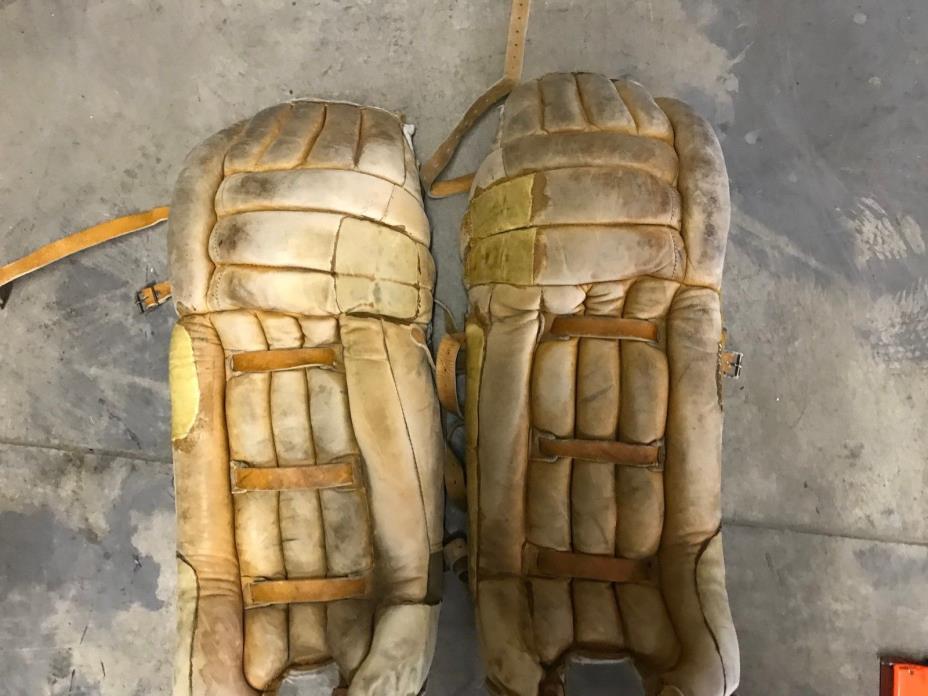 !!! VINTAGE HOCKEY GOALER PADS DR LG38   31 ¨ !!! VERY RARE !!! WOW !!!