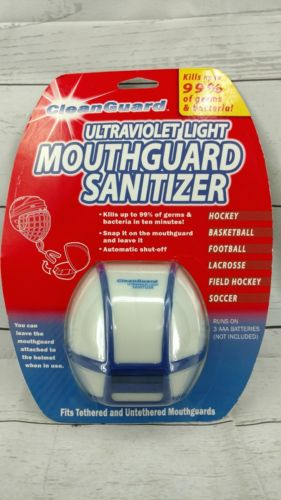 NEW Mouthguard Sanitizer Hockey Basketball Football Soccer Tethered Untethered