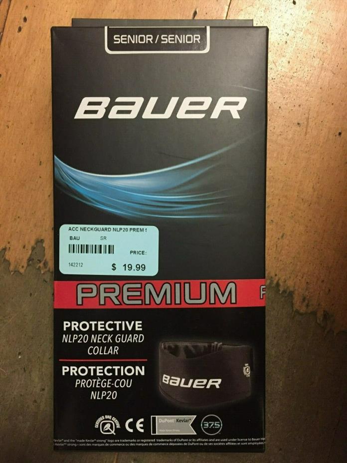 Bauer Premium Hockey Protective Neck Guard Collar -Choice of Youth or Senior-