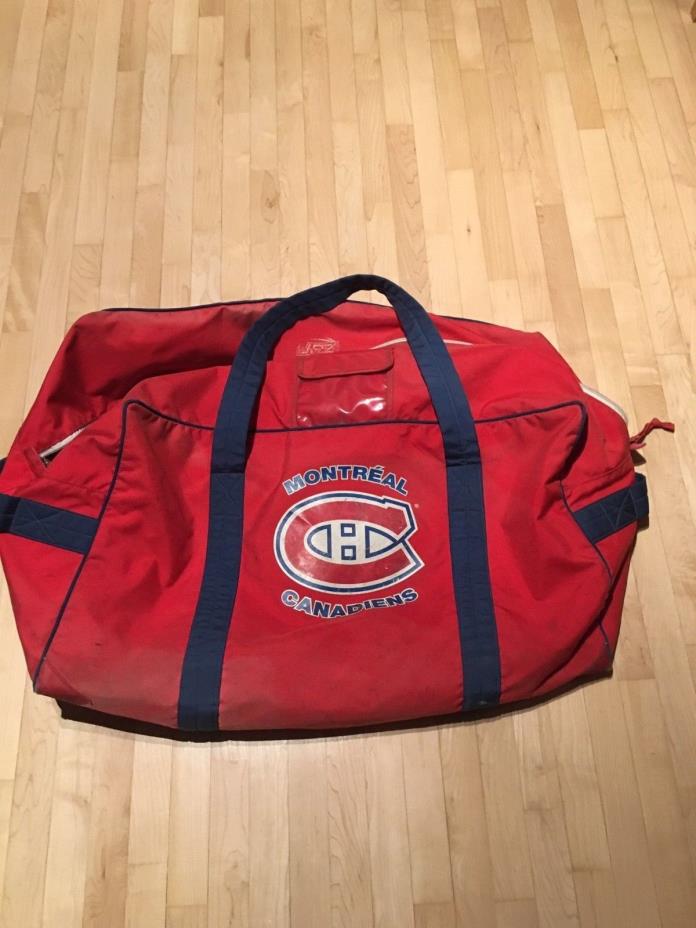 Pro Stock Hockey Montreal Canadiens   JRZ Player Hockey Bag  Game used