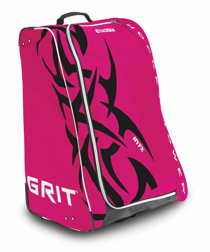 GRIT HYFX Youth Hockey Tower Wheeled Equipment Bag 30 inch Diva (Pink/Black)
