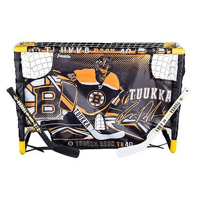 Franklin Sports Mini Hockey Goal Set with Target - NHL - Tuukka Rask