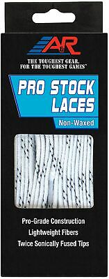 A&R Sports Pro Stock Non-Waxed Laces, White - 108 Inches