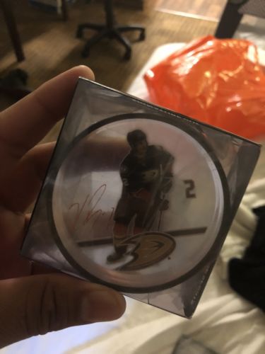 Signature Puck: Kevin Bieksa #2 From Anaheim Ducks