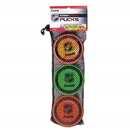 Franklin Sports NHL Street Hockey Puck Combo 3-Pack