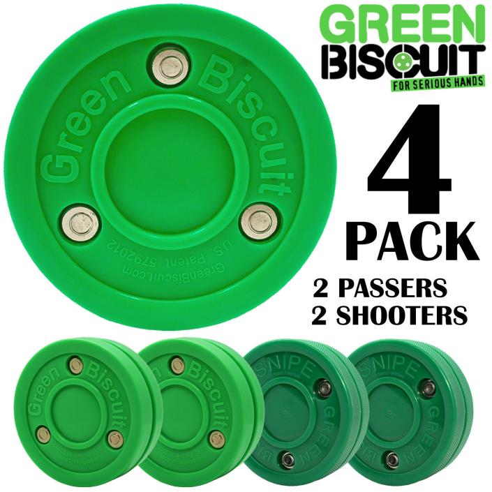 Green Biscuit 4 Pack: 2 Snipe shooters and 2 Original passers