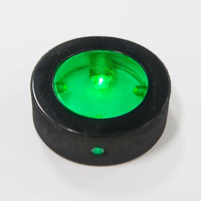 LIT BISCUIT LIGHT UP HOCKEY PUCK GREEN NEW