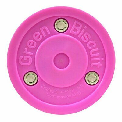 Green Biscuit Shooting and Stick Handling Training Pucks Pink Original Brand...