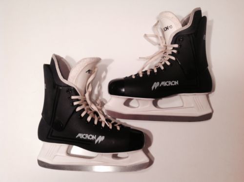 Vintage Micron Pro Excel Ice Skates Hockey Size 10 Near Mint