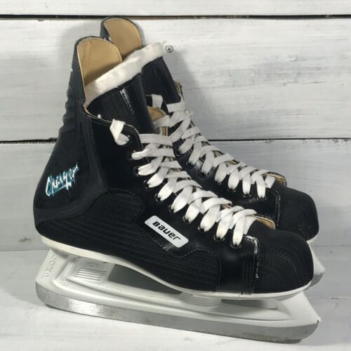 Men's Sz. 9 Bauer Charger Hockey Ice Skates Made in Canada