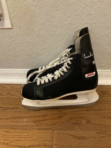 Vic Pro Ice Hockey Skates USA Silver Mens  Size 11 B65