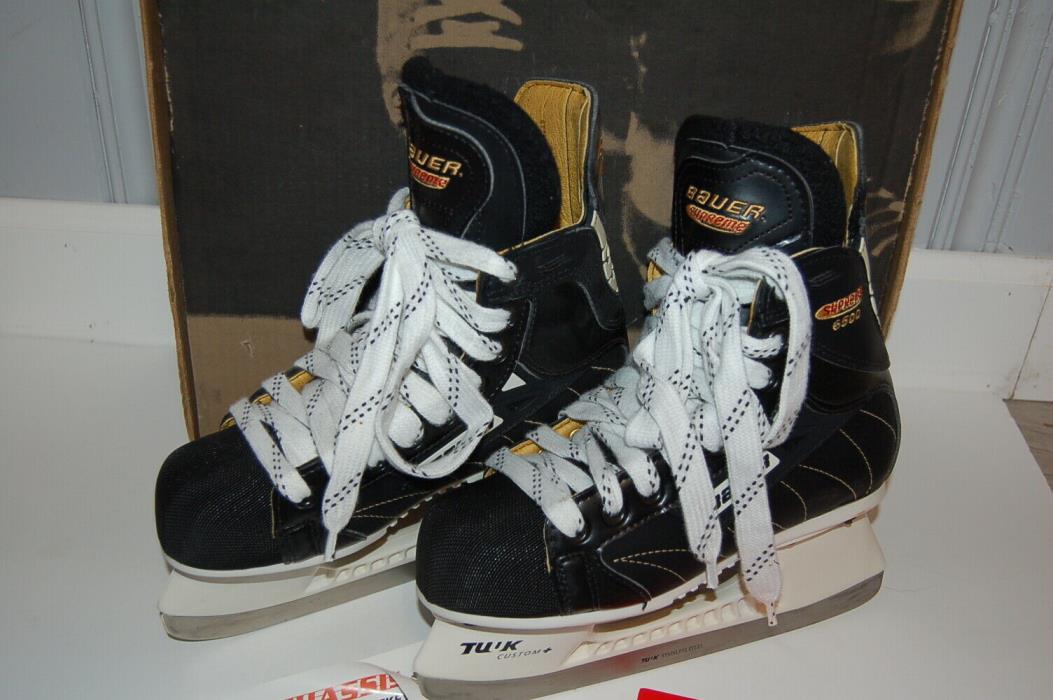 Bauer Supreme 6500 Ice Hockey Skates Jr sz 4.5D Shoe sz 5.5 w box