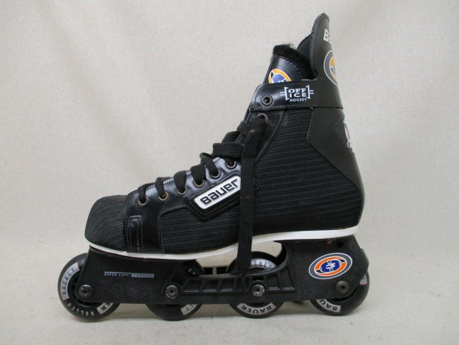 BAUER H3 Off Ice Hockey Super Light Chassis Roller Skates Men's Size 9 D