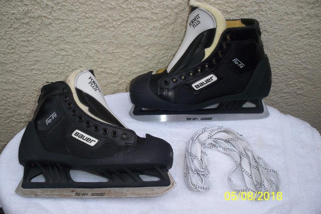 Bauer Form Fit Plus Goalie Skates One Size 7.5 Shoe size CLEAN