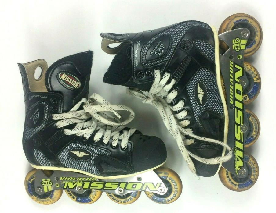 Mission Proto SV 4.3 Violator Roller Inline Hockey Skates Size 6D Mens Shoe 7.5