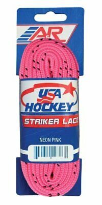 A&R Sports USA Hockey Laces, 72-Inch, Neon Pink