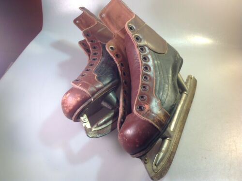 Vintage CCM Leather Ice Skates / Hockey Skates,
