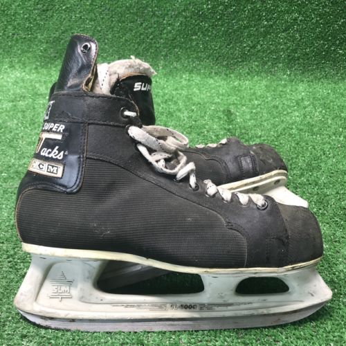 Vintage 1979 CCM Super Tacks Mens Ice Hockey Skates, Size 10.5 Rare