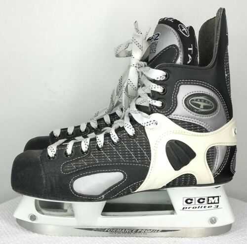 CCM Mens Hockey Skates 1152 Custom Tracks Size 10.5 CCM 9 Ice Skate Prolite 3