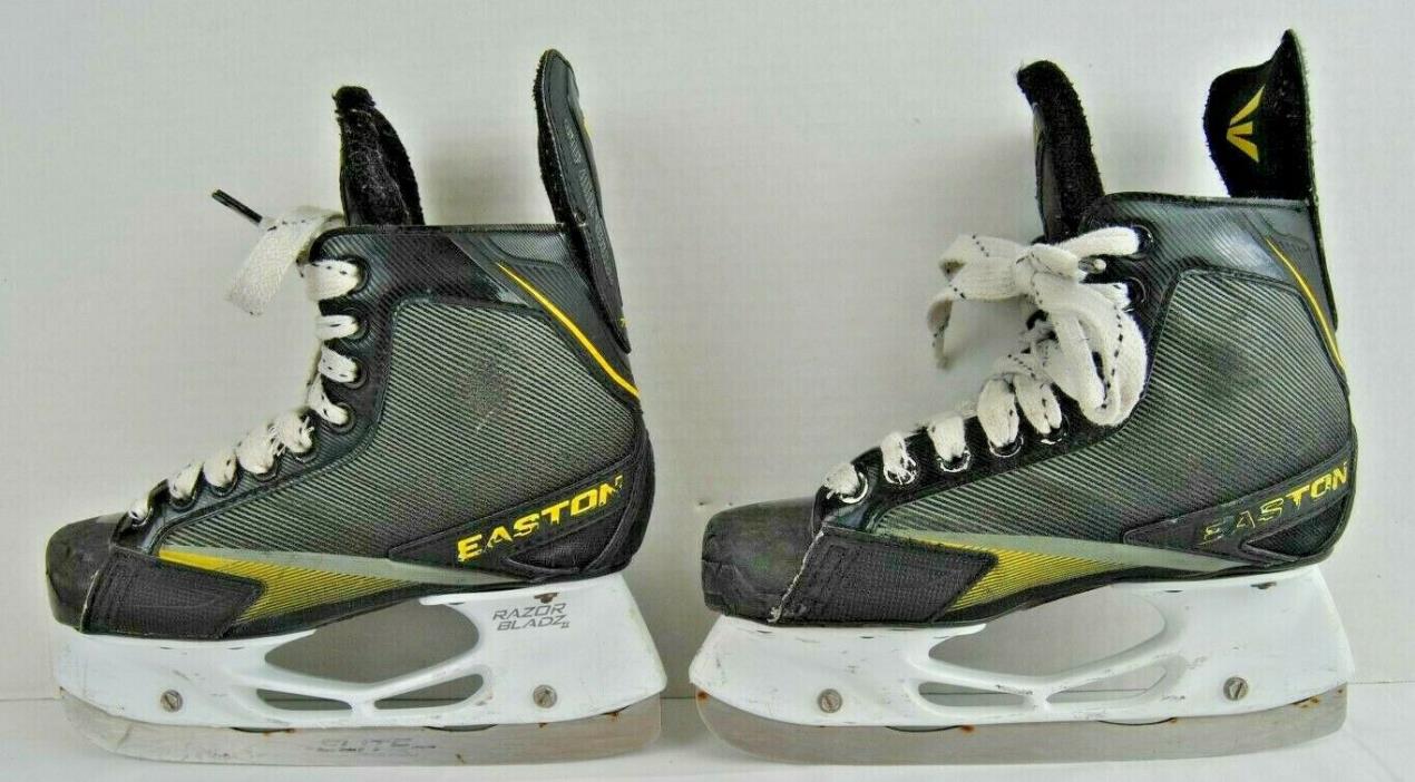 EASTON STEALTH 75S YOUTH SIZE 2.0D JUNIOR ICE HOCKEY SKATES  STAINLESS STEEL