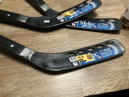 3 Mylec Jet Flo Replacement Hockey Stick Blade Left Black 409 FAST SHIP! G45