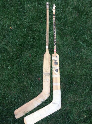 Vintage Victoriaville Hockey Goalie Stick made in Canada Set Of 2